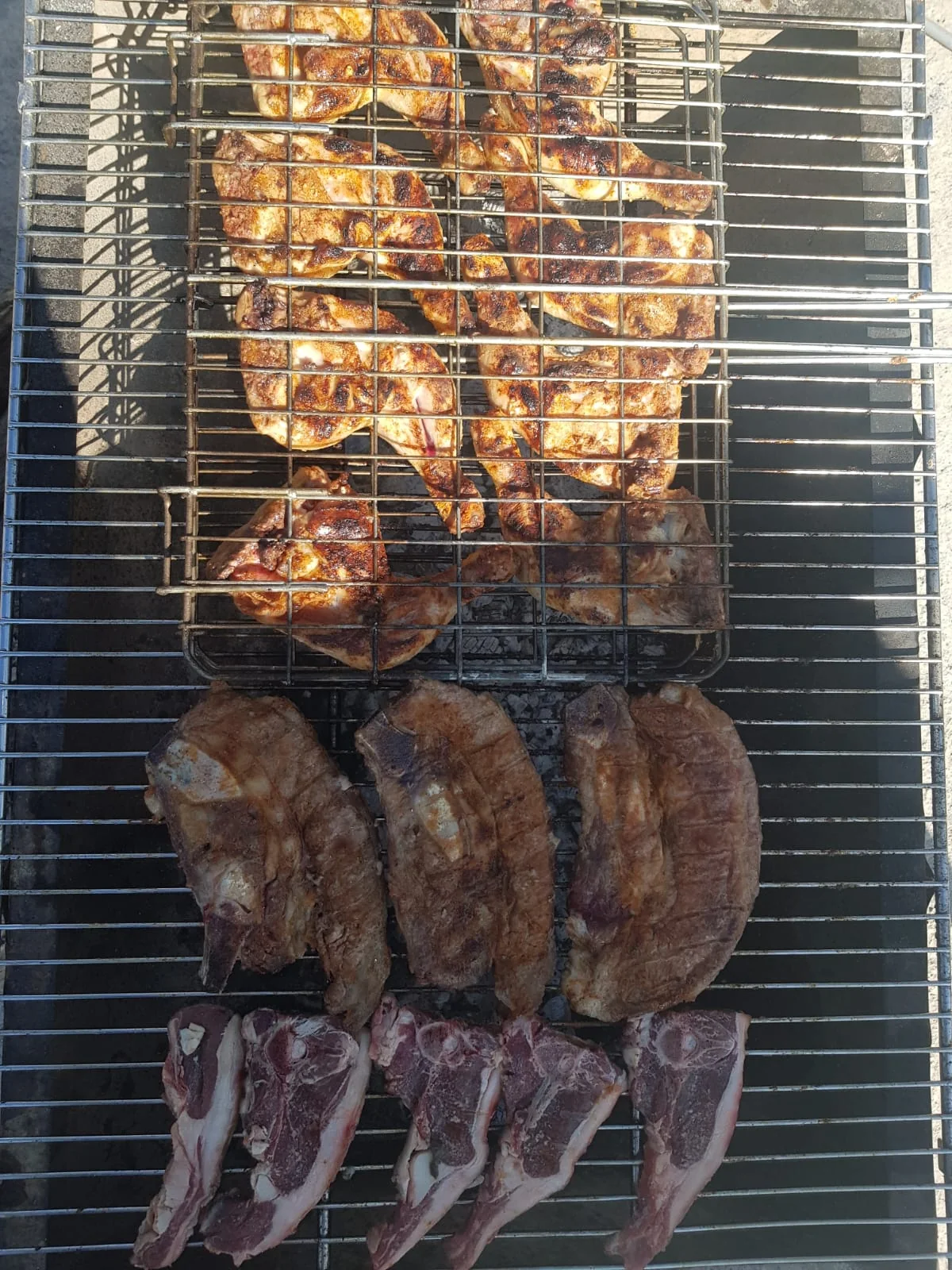 Freshly grilled food prepared at NTV